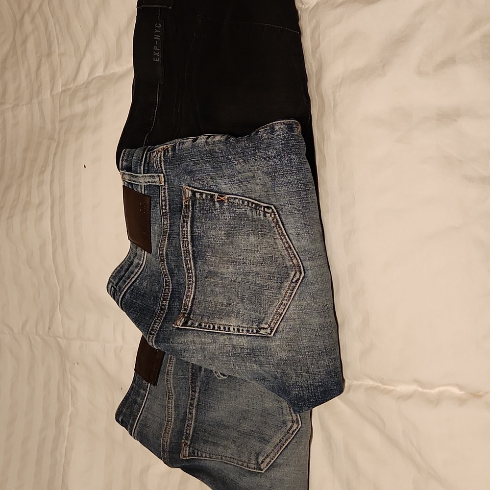 3 pairs of Express jeans